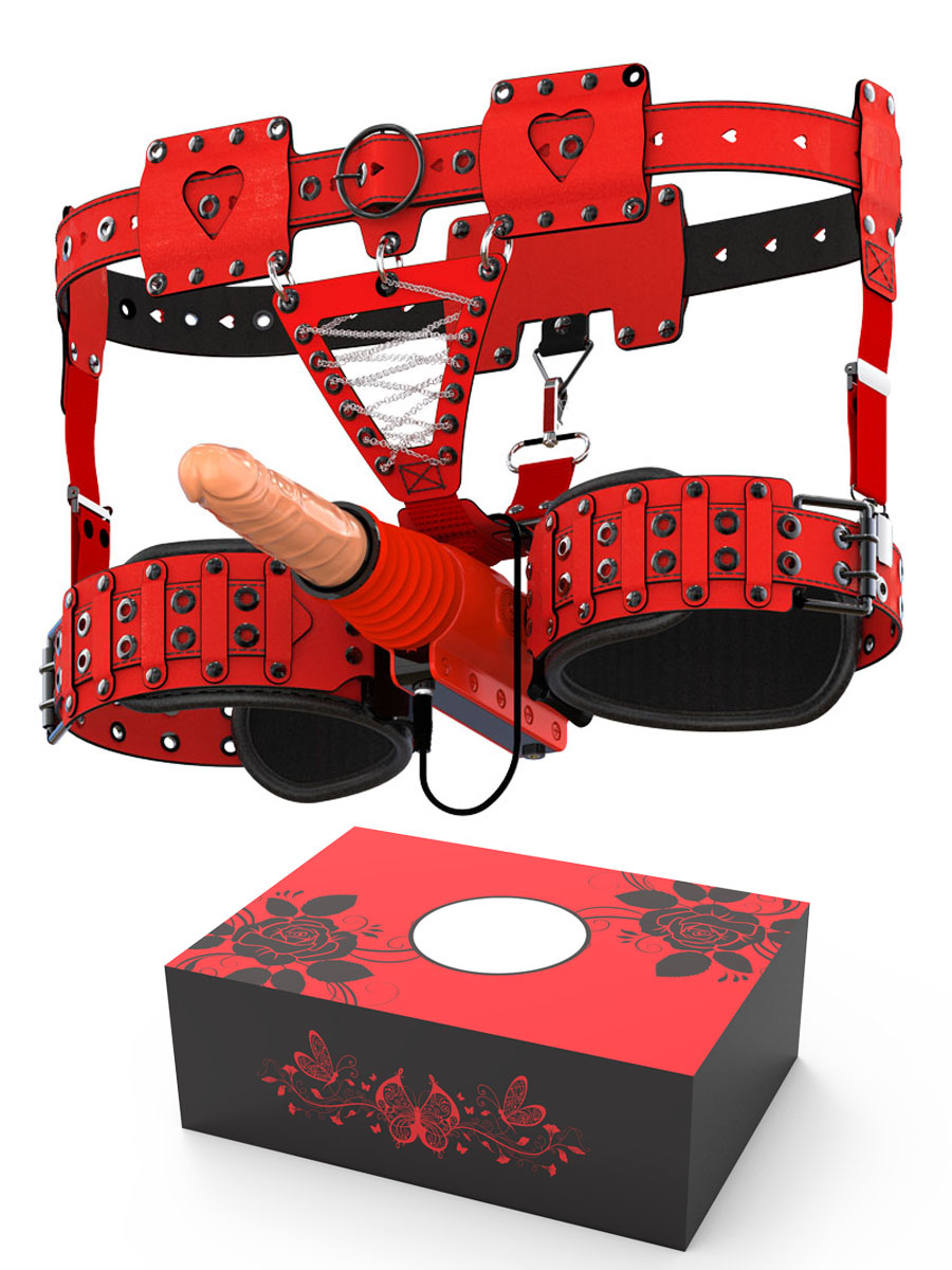 SEX MAŠINA SA STRAP ON GAĆICAMA  X4